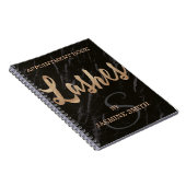 Carnet Parties scintillantes noires à la mode de (Côté Droit)