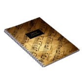 Carnet Partition de musique vintage (Côté Droit)