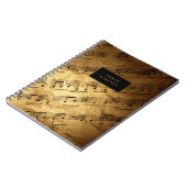 Carnet Partition de musique vintage (Côté gauche)