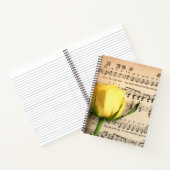 Carnet Partition Rose jaune (Intérieur)