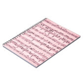 Carnet Partitions roses (Côté gauche)