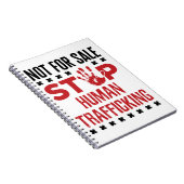 Carnet Pas à vendre Stop Human Trafic (Côté Droit)