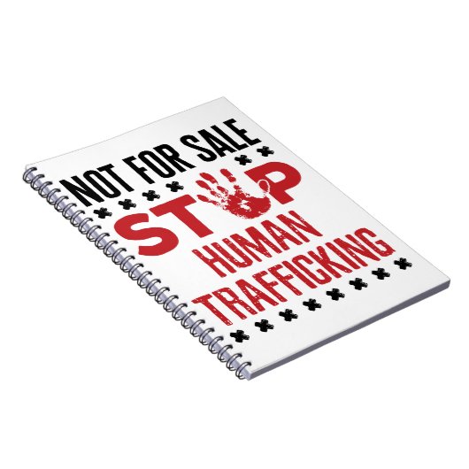 Carnet Pas à vendre Stop Human Trafic (Côté Droit)