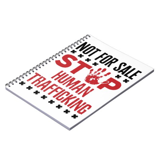 Carnet Pas à vendre Stop Human Trafic (Côté gauche)