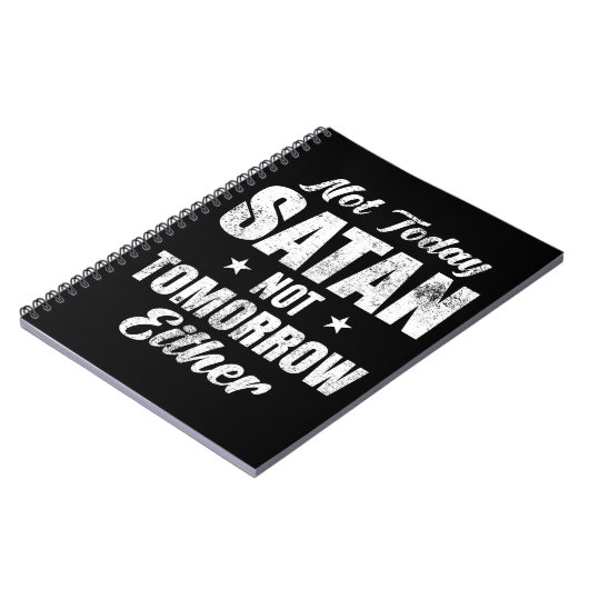 Carnet Pas Aujourd'Hui Satan Pas Demain (Côté gauche)