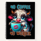 Carnet Pas de café, pas de travail (Devant)