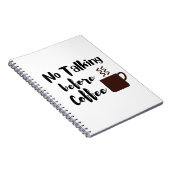Carnet Pas de discussion avant le café (Côté Droit)