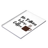 Carnet Pas de discussion avant le café (Côté gauche)