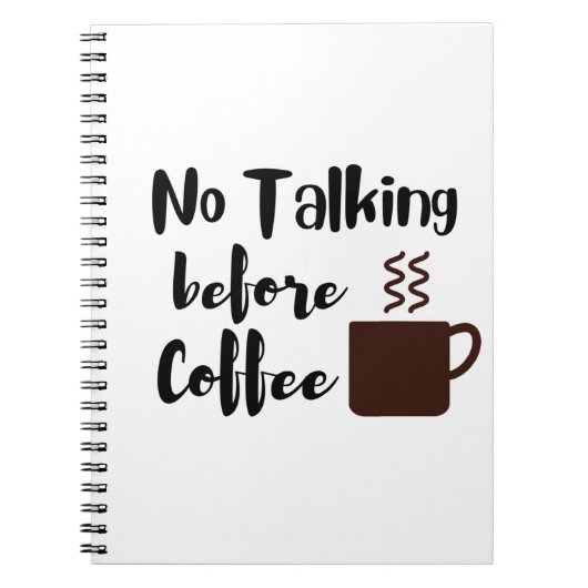 Carnet Pas de discussion avant le café (Devant)