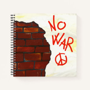 Carnet Pas de guerre, peinture murale. Illustration numé
