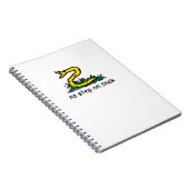 Carnet Pas de pas sur les mèmes de serpent Gadsden parodi (Côté Droit)