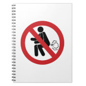 Carnet PAS de pets ⚠ Panneau de toilettes thaïlandais drô (Devant)