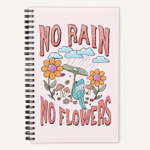 Carnet "Pas de pluie, pas de fleurs" Floral inspirant