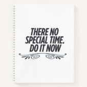 Carnet Pas De Temps Parfait - Citation De Typographie Mot (Devant)