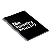 Carnet Pas de toucher amusant drôle de design introverti (Côté Droit)