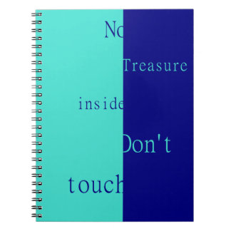 Carnet Pas de trésor à l'intérieur – Ne touchez pas