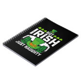 Carnet Pas Irlandais Juste Naughty Funny St Patrick's Day (Côté gauche)