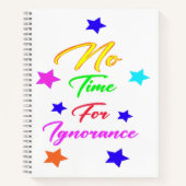 Carnet Pas le temps de l'ignorance (Devant)