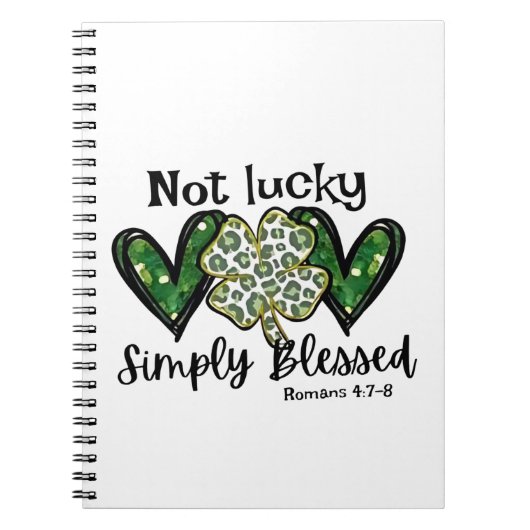 Carnet Pas Lucky, Simplement Béni Lucky Charm St Patrick (Devant)
