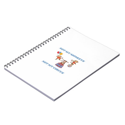 Carnet Pas mon cirque - Pas mes singes (Côté gauche)