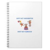 Carnet Pas mon cirque - Pas mes singes (Devant)