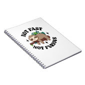 Carnet Pas Rapide Pas Furieux Drôle Mignonne Sleepy Sloth (Côté Droit)