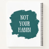Carnet Pas ton Habibi (Dos)