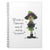 Carnet Pas un fan d'hiver (Devant)