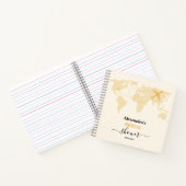 Carnet Passeport de destination de mariage moderne noir e (Intérieur)