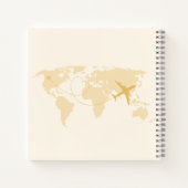 Carnet Passeport de destination de mariage moderne noir e (Dos)