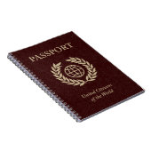 Carnet passeport marron (Côté Droit)