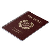 Carnet passeport marron (Côté gauche)