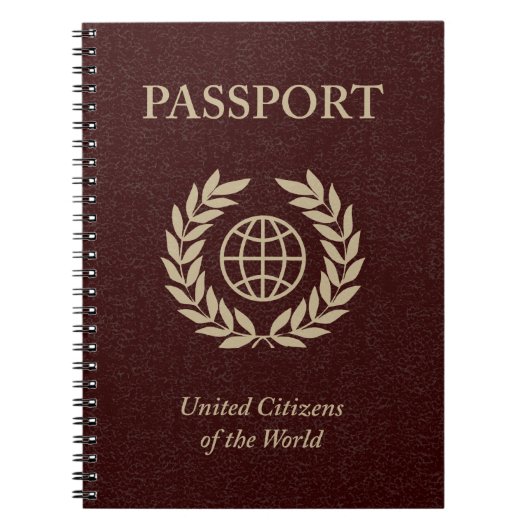 Carnet passeport marron (Devant)