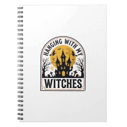 Carnet Passer du temps avec mes sorcières design Hallowee (Devant)