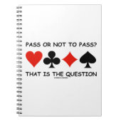 Carnet Passer Ou Ne Pas Passer C'Est La Question (Pont) (Devant)