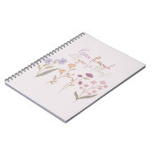 Carnet Passez en revue ce que vous traversez | Floraux un (Côté gauche)