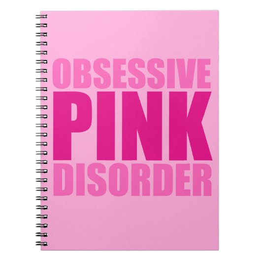 Carnet Passez Obsessionnel Trouble rose (Devant)