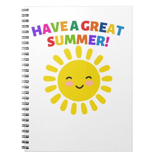 Carnet Passez un excellent été (Devant)