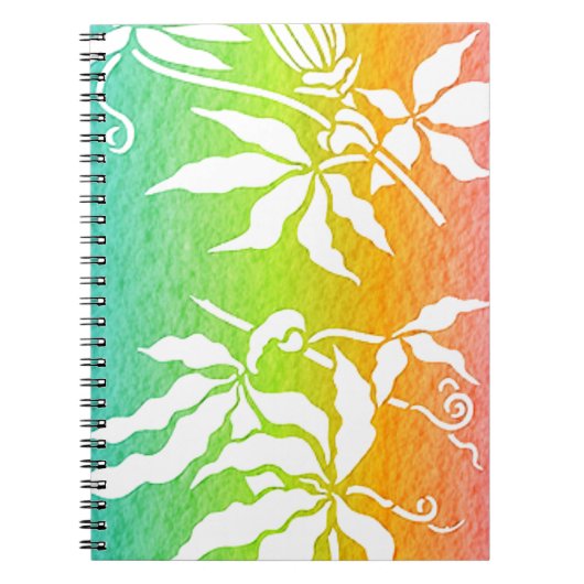 Carnet Passiflore arc-en-ciel (Devant)