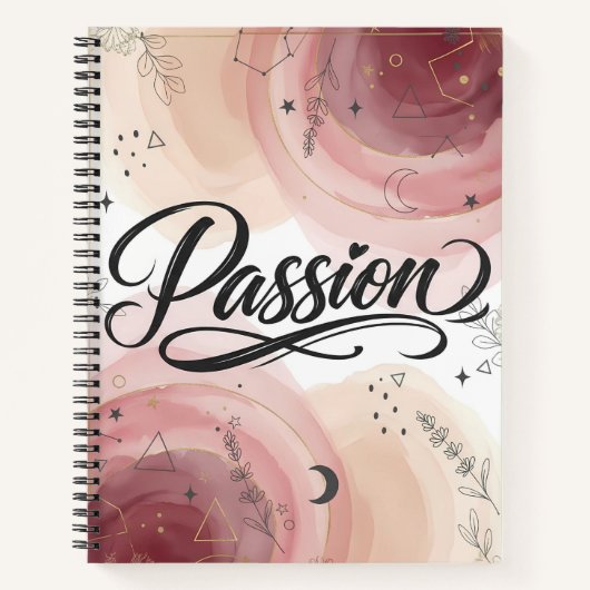 Carnet Passion Script | Elegant Minimalist Typography (Devant)