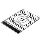 Carnet Passionné de couture Noir Blanc (Côté gauche)