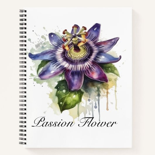Carnet Passionné Purple Passion Fleur (Devant)