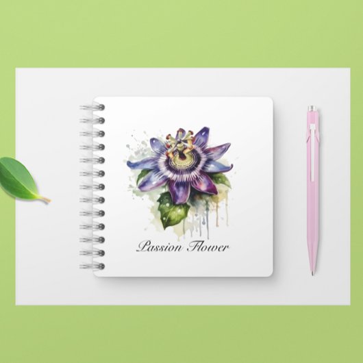 Carnet Passionné Purple Passion Fleur