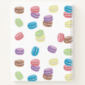 Carnet Pastel Aquarelle Macarons Monogramme Recette (Dos)