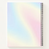 Carnet Pastel arc-en-ciel tendance moderne minime photo (Dos)