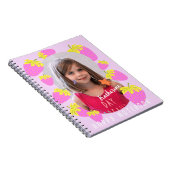 Carnet Pastel aux fraises Photo rose (Côté Droit)