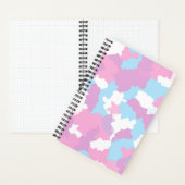 Carnet Pastel Camouflage Motif d'art Abstrait (À l'intérieur)
