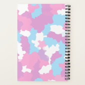 Carnet Pastel Camouflage Motif d'art Abstrait (Verso)