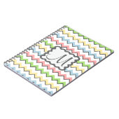 Carnet Pastel Chevron avec Monogram de Shirley Taylor (Côté gauche)