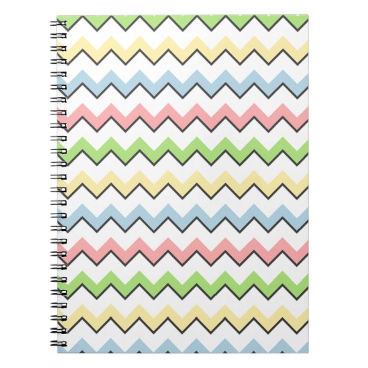 Carnet Pastel Chevron-Drop Shadow par Shirley Taylor (Devant)